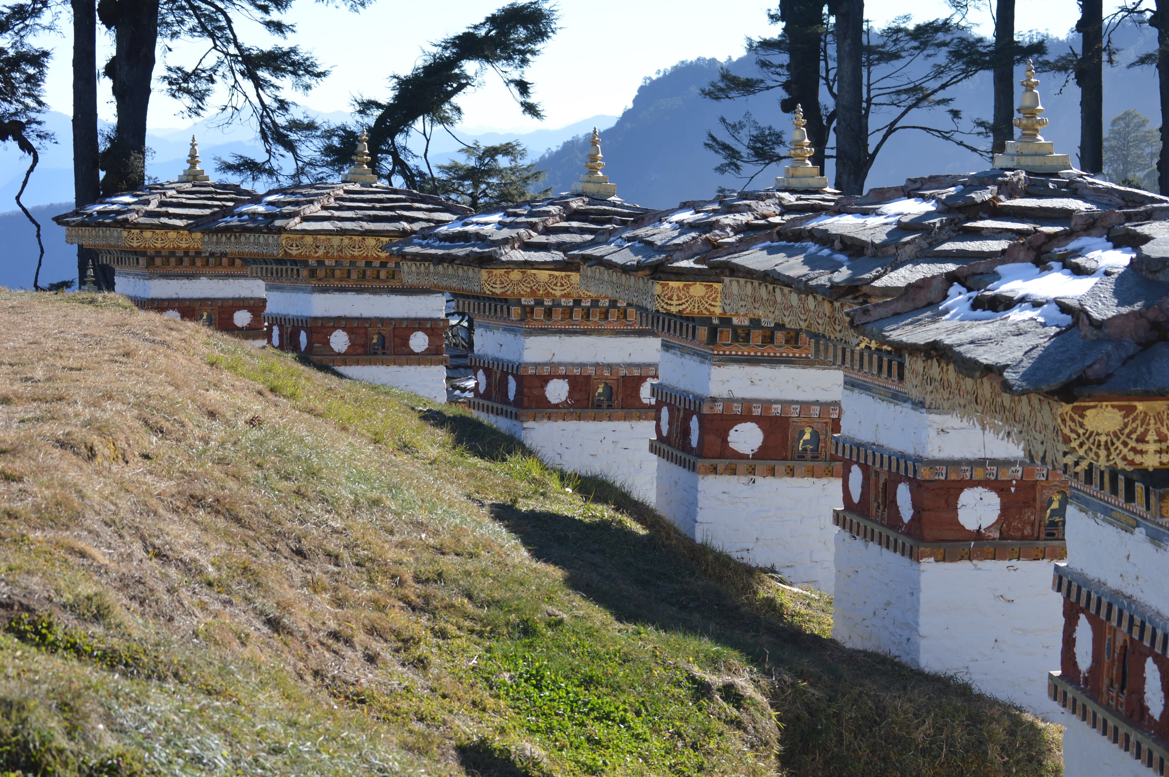 Chortes in Bhutan